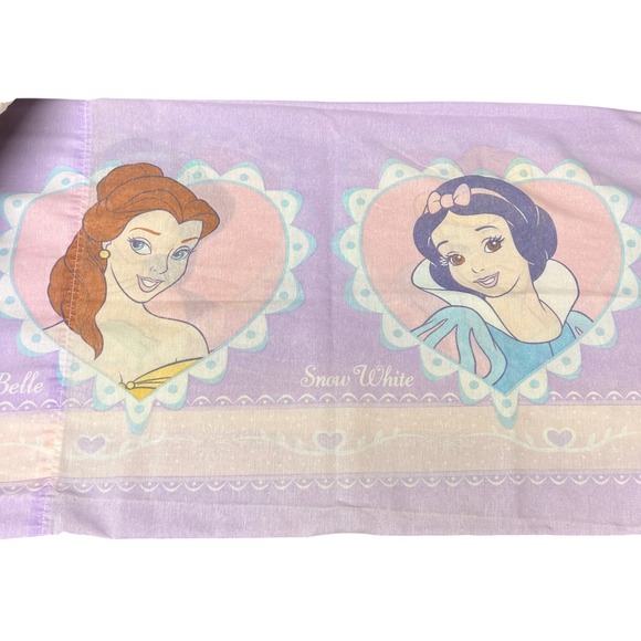 Disney Other - Disney Princess Pillowcase VTG Belle Cinderella Jasmine USA Made Y2K 90s Kidcore